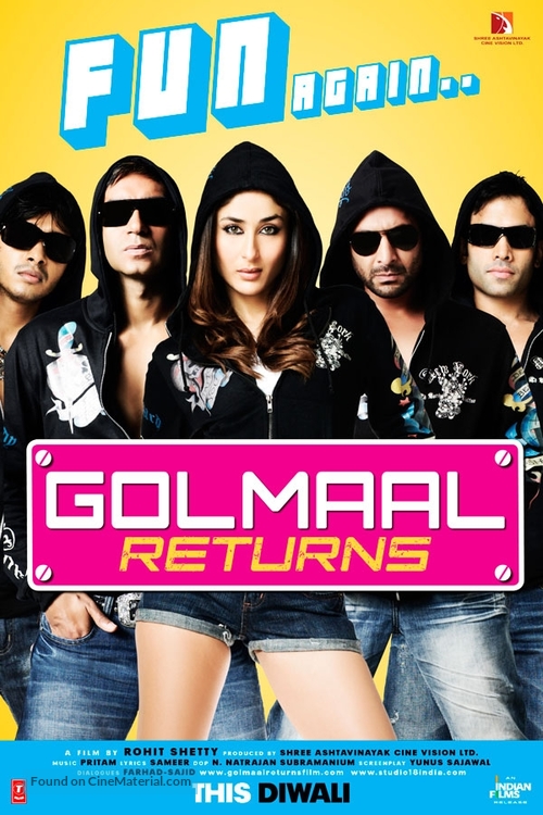 Golmaal Returns - Indian Movie Poster