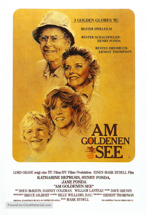 On Golden Pond - German Movie Poster