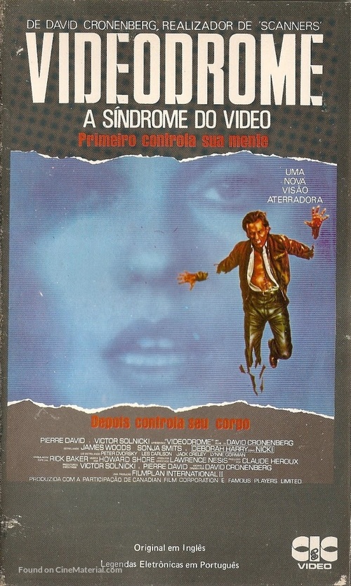 Videodrome - Brazilian VHS movie cover