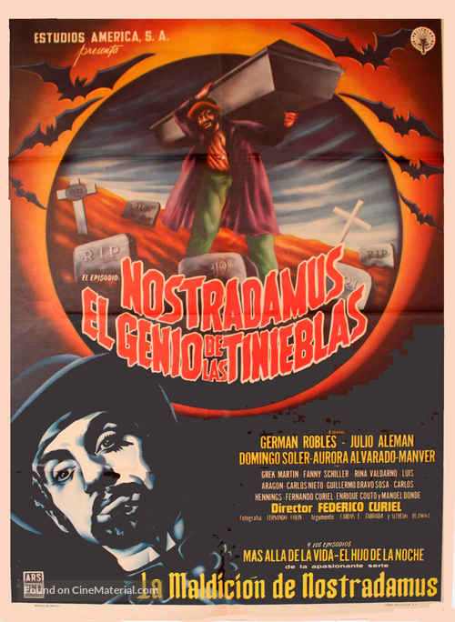 Nostradamus, el genio de las tinieblas - Mexican Movie Poster