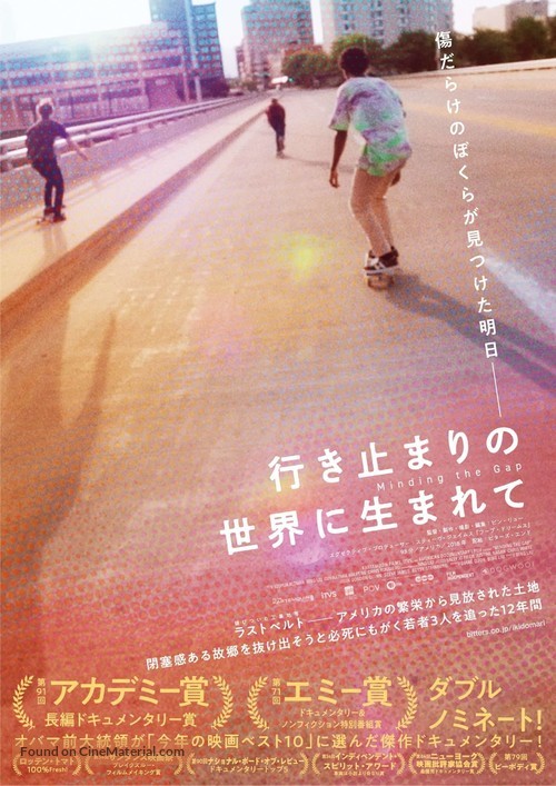 Minding the Gap - Japanese Theatrical movie poster