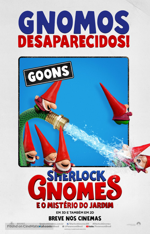 Sherlock Gnomes - Brazilian Movie Poster