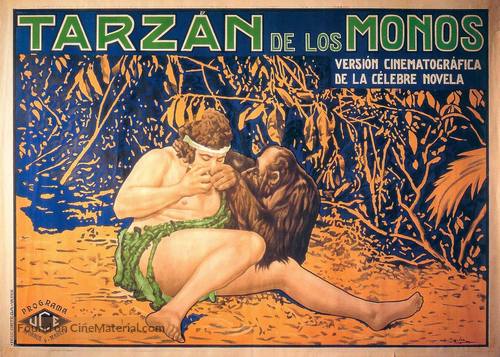 Tarzan of the Apes - Spanish Movie Poster