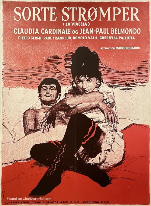 La viaccia - Danish Movie Poster