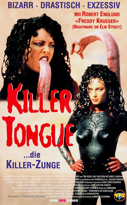 La lengua asesina - German VHS movie cover