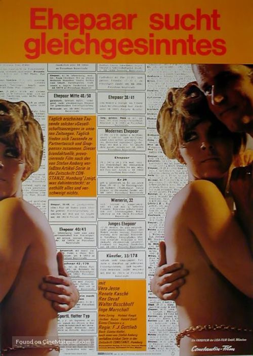 Ehepaar sucht gleichgesinntes - German Movie Poster