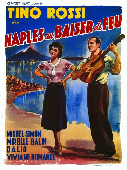 Naples au baiser de feu - Belgian Movie Poster