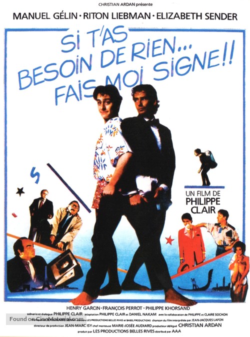 Si t&#039;as besoin de rien, fais-moi signe - French Movie Poster