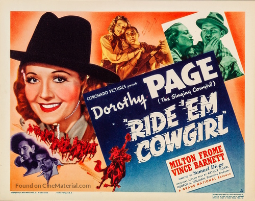 Ride Em Cowgirl 1939 Movie Poster