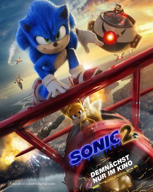 Sonic the Hedgehog 2 - German Movie Poster