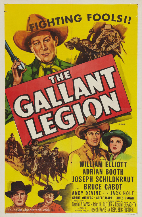 The Gallant Legion - Re-release movie poster