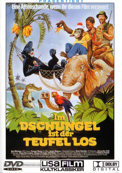 Im Dschungel ist der Teufel los - German Movie Cover