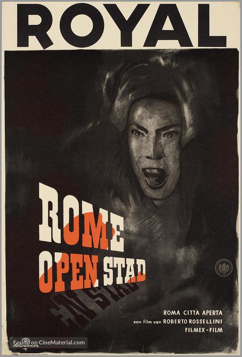 Roma, citt&agrave; aperta - Dutch Movie Poster