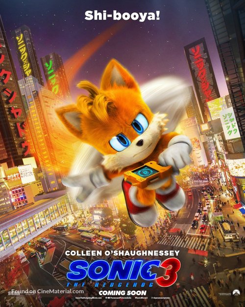 Sonic the Hedgehog 3 - Irish Movie Poster