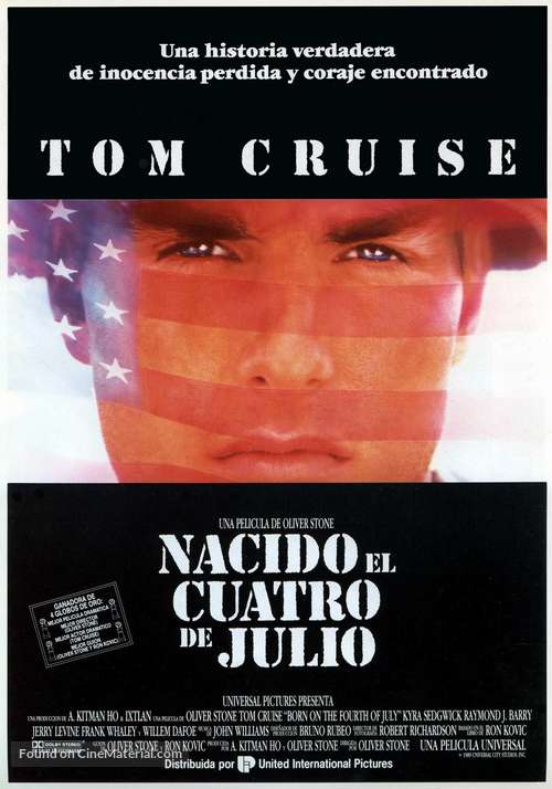 Born on the Fourth of July - Spanish Movie Poster