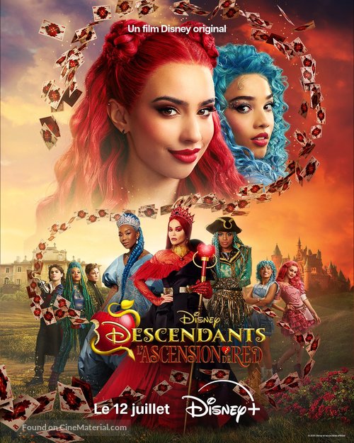 Descendants: The Rise of Red - French Movie Poster