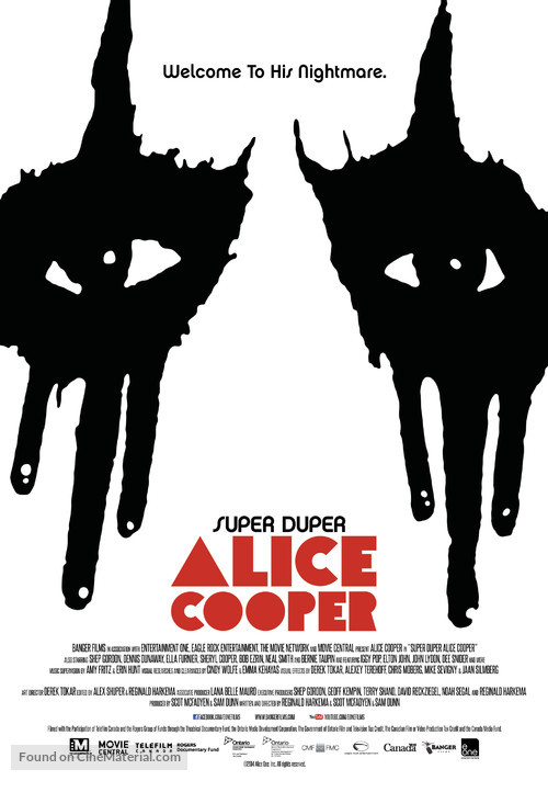 Super Duper Alice Cooper - Canadian Movie Poster