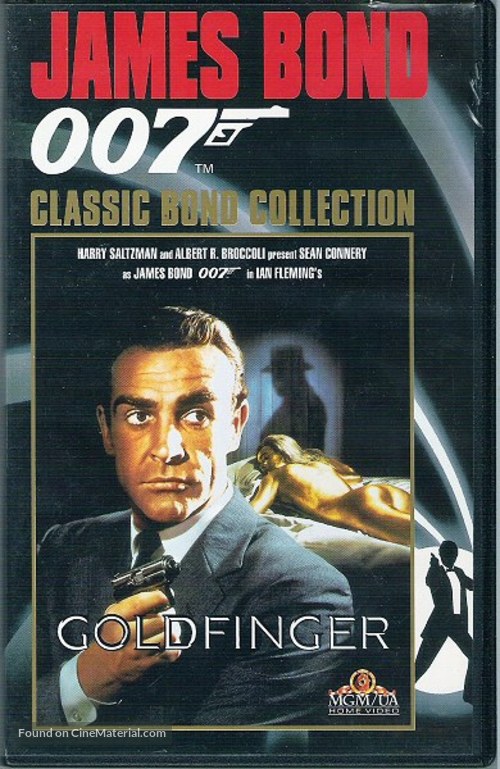 Goldfinger - Belgian VHS movie cover