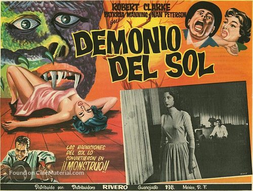 The Hideous Sun Demon - Mexican Movie Poster