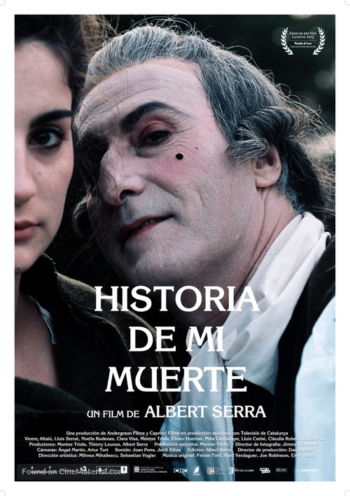 Hist&ograve;ria de la meva mort - Spanish Movie Poster