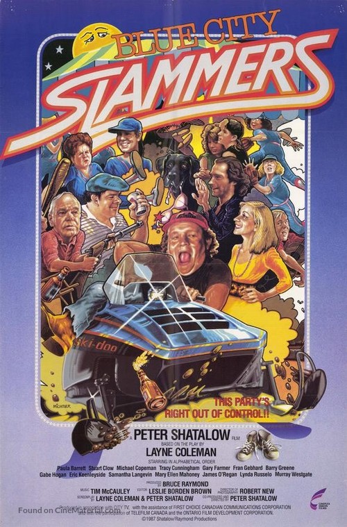 Blue City Slammers - Canadian Movie Poster