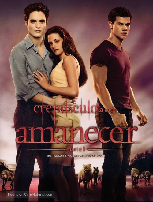 The Twilight Saga: Breaking Dawn - Part 1 - Mexican DVD movie cover