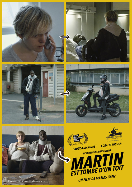 Martin est tomb&eacute; d&#039;un toit - French Movie Poster