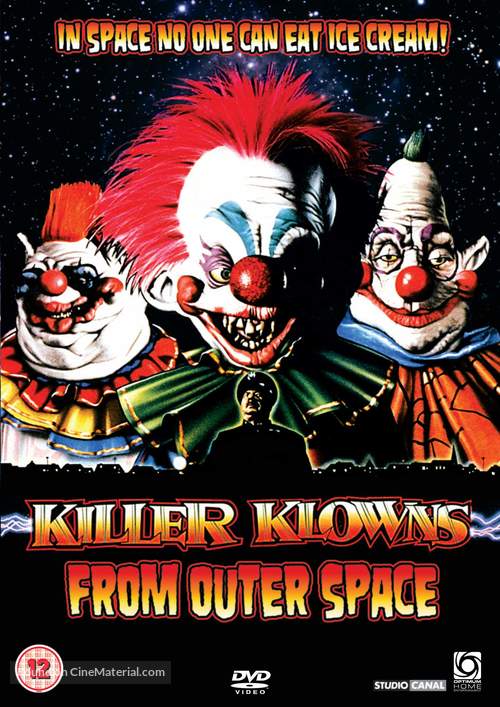 Killer Klowns from Outer Space - British DVD movie cover