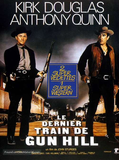 Last Train from Gun Hill - French Re-release movie poster