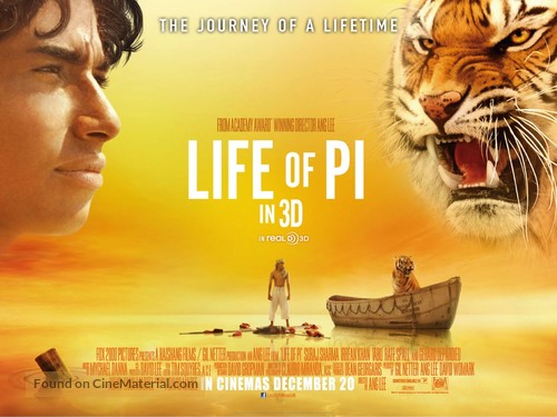 Life of Pi - British Movie Poster