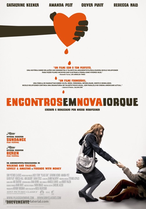 Please Give - Portuguese Movie Poster