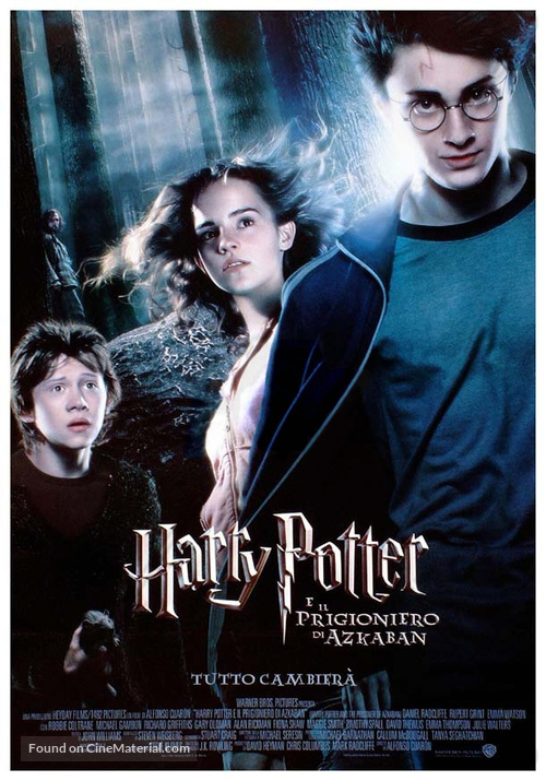 Harry Potter and the Prisoner of Azkaban - Italian Theatrical movie poster