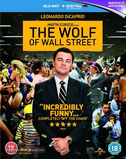 The Wolf of Wall Street - British Blu-Ray movie cover