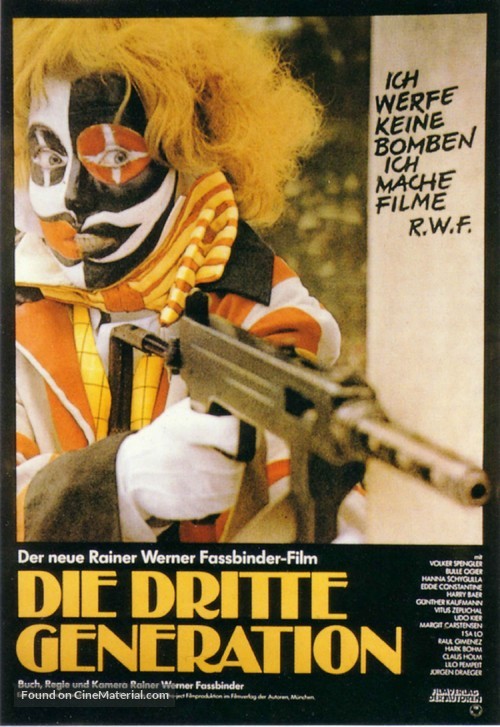 Dritte Generation, Die - German Movie Poster