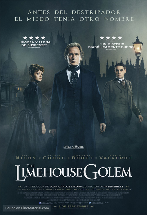The Limehouse Golem - Spanish Movie Poster