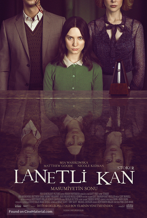 Stoker - Turkish Movie Poster