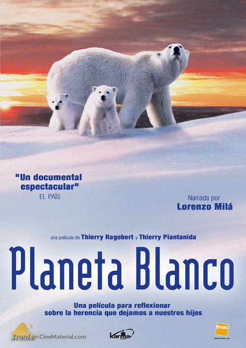 La plan&egrave;te blanche - Spanish Movie Poster