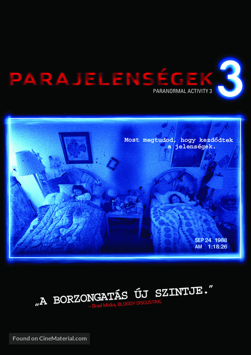 Paranormal Activity 3 - Hungarian DVD movie cover