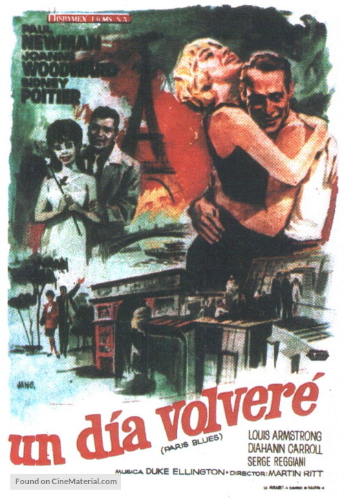 Paris Blues - Spanish Movie Poster