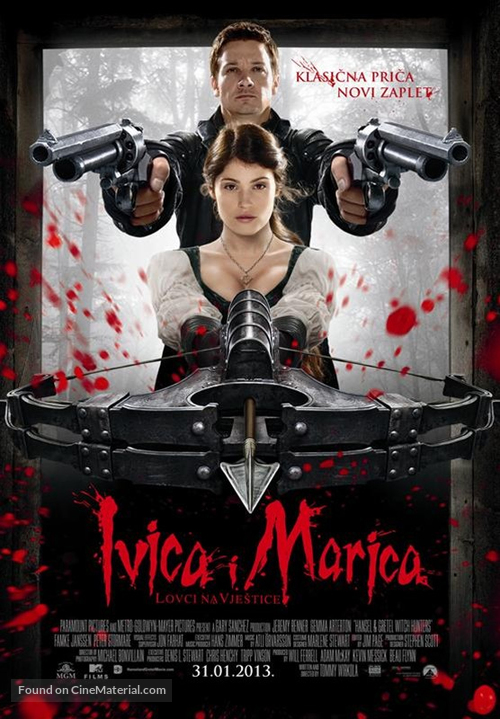 Hansel &amp; Gretel: Witch Hunters - Croatian Movie Poster
