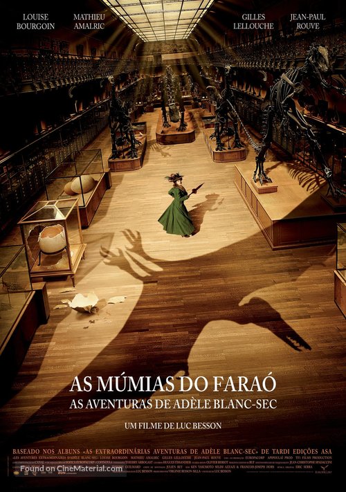Les aventures extraordinaires d&#039;Ad&egrave;le Blanc-Sec - Portuguese Movie Poster