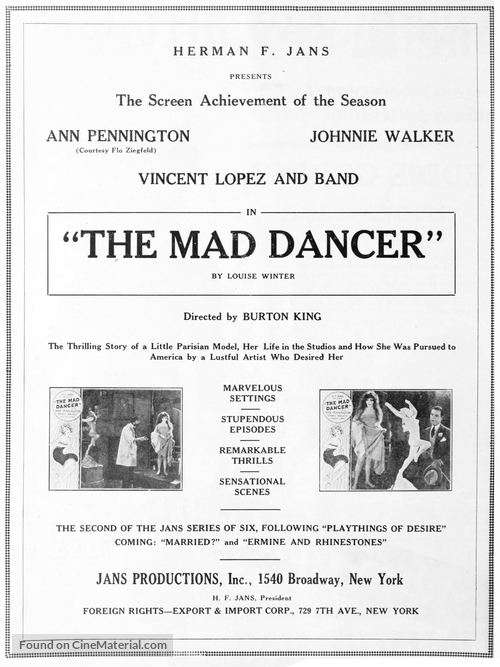 The Mad Dancer - poster