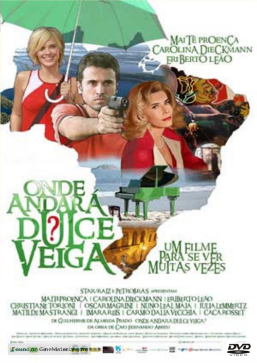 Onde Andar&aacute; Dulce Veiga? - Brazilian Movie Cover