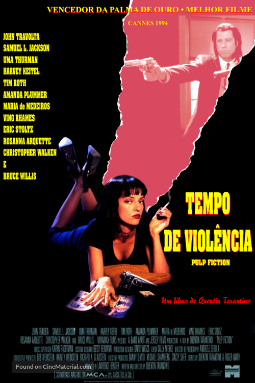 Pulp Fiction - Brazilian Movie Poster
