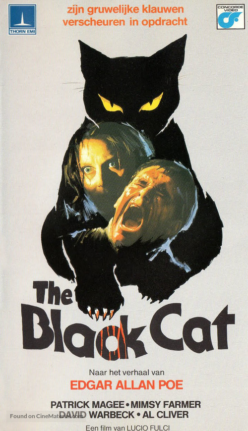 Black Cat (Gatto nero) - Dutch VHS movie cover