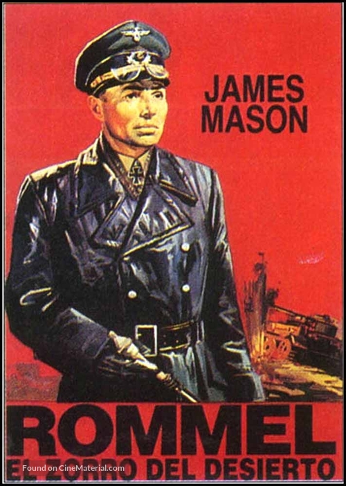 The Desert Fox: The Story of Rommel - Spanish Movie Poster