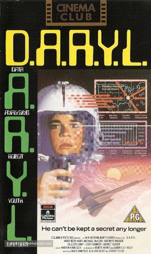 D.A.R.Y.L. - British VHS movie cover