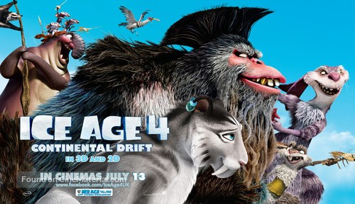 Ice Age: Continental Drift - British Movie Poster