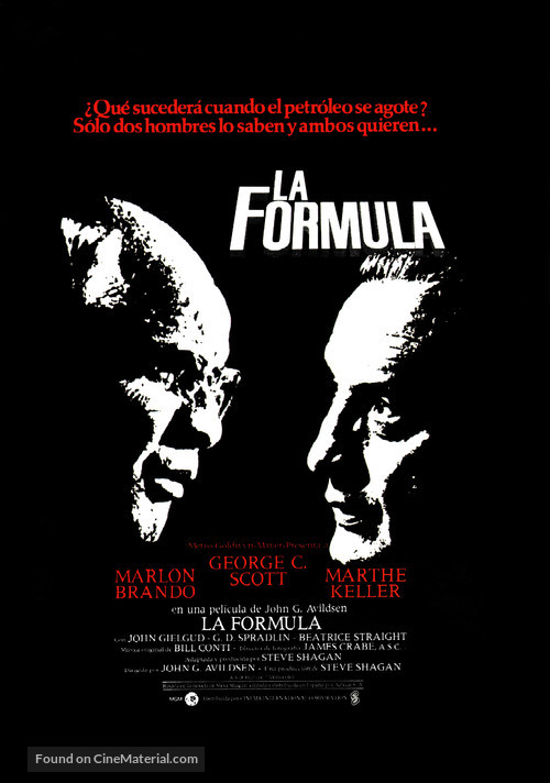 The Formula - Spanish Movie Poster