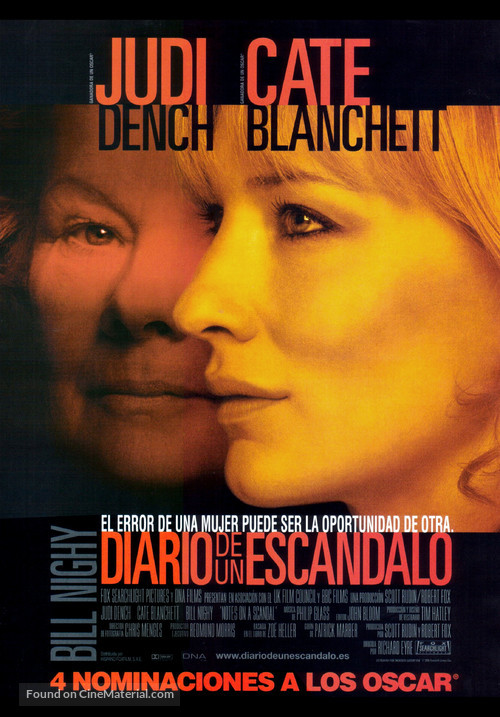 Notes on a Scandal - Spanish Movie Poster
